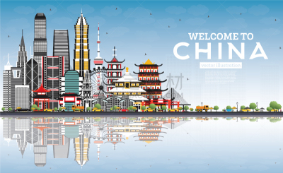 灰色,蓝色,城市天际线,欢迎标志,建筑外部,成都,建筑,郑州