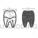 运河,符号,根部,人的牙齿,线条,计算机图标,口腔卫生,健康保健,珐琅,牙医