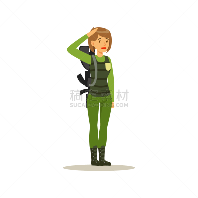 性格,女性,伪装色,白色人种,成年的,狙击手,人