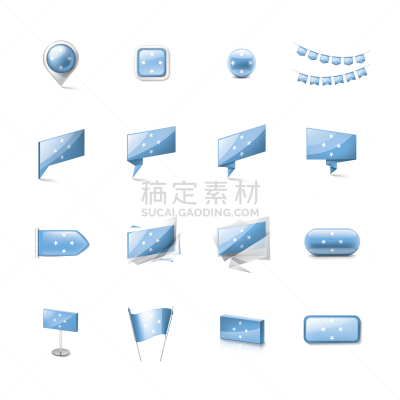 密克罗尼西亚,绘画插图,矢量,美国,白色背景,气候,国内著名景点,泻湖,背景,身份