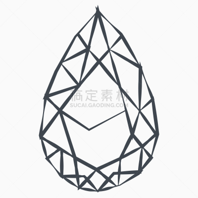 分离着色,钻石,白色背景,图标,华贵,模板,品牌名称,复古
