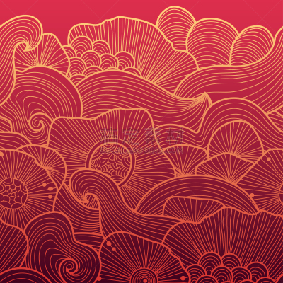 式样,热带气候,绘画插图,矢量,抽象,海洋,鸡尾酒,植物群,水下,季节