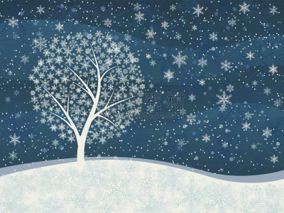 冬天,大风雪,贺卡,自然,图像,霜,雪花,雪,下雪,树