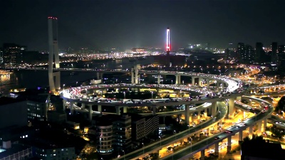 上海南浦大桥夜景