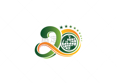 creative 20 th anniversary logo design
