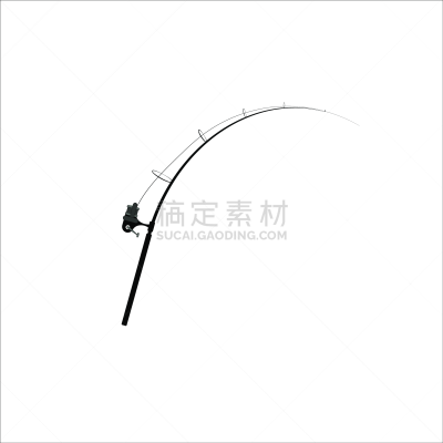 鲤鱼,矢量,钓竿,白色背景,运动,一个物体,背景分离,肖像,池塘,杆