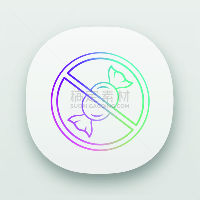 糖果,禁止的,糖,矢量,自由,糖尿病,商品,绘画插图,计算机图标,手机