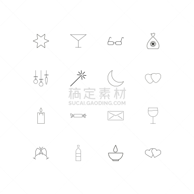 轮廓,直的,计算机图标,蜡烛,图像,糖果,瓶子,葡萄酒杯,邮件