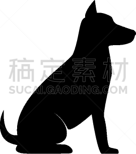 狗,可爱的,宠物,自然,概念,图像,商店,哺乳纲,坐,剪影
