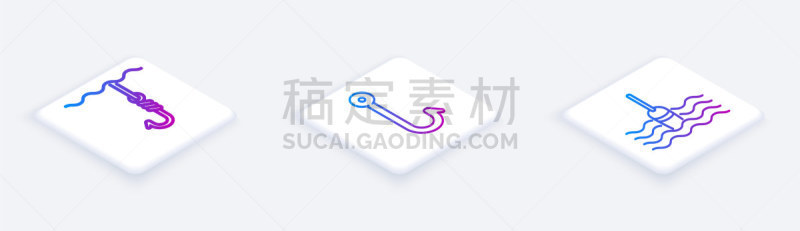 鱼钩,矢量,水下,白色,浮标,正方形,线条,按钮,运动,一个物体