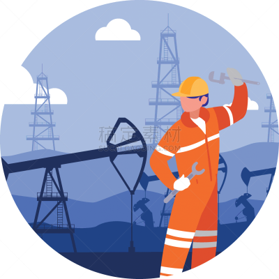 oilman worker on production line petrol refinery