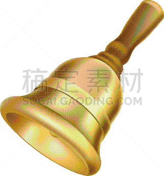 黄金,手铃,分离着色,白色,传统,黄铜,闪亮的,金属,青铜,庆祝