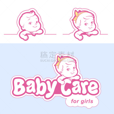 模板,尿布,品牌名称,婴儿,背景分离,月,女婴,小的,儿童