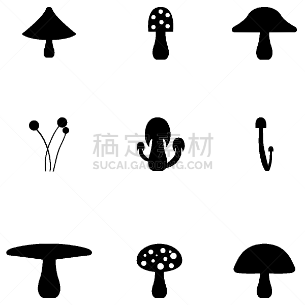 食用菌,图标集,分离着色,比萨饼,蔬菜,有机食品,自然,晚餐,食品,设计