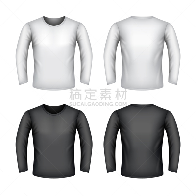 长袖衫,分离着色,白色,男性,毛衣,运动,纺织品,照相写实主义,时尚,衣服