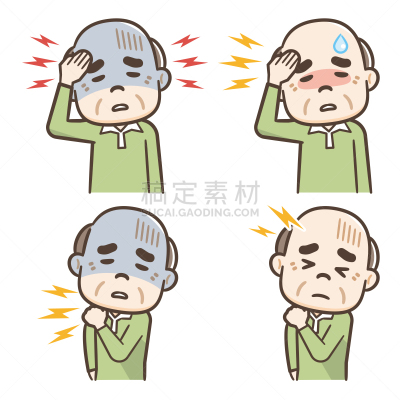 老年男人,头痛,肩,痛苦,力量,可爱的,健康保健,仅日本人,脖子,僵硬的肩膀