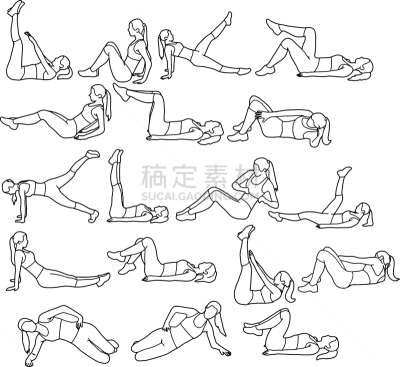 女人,健身垫,学校体育馆,瑜伽,图像,布置,仰卧起坐,坐,锻炼