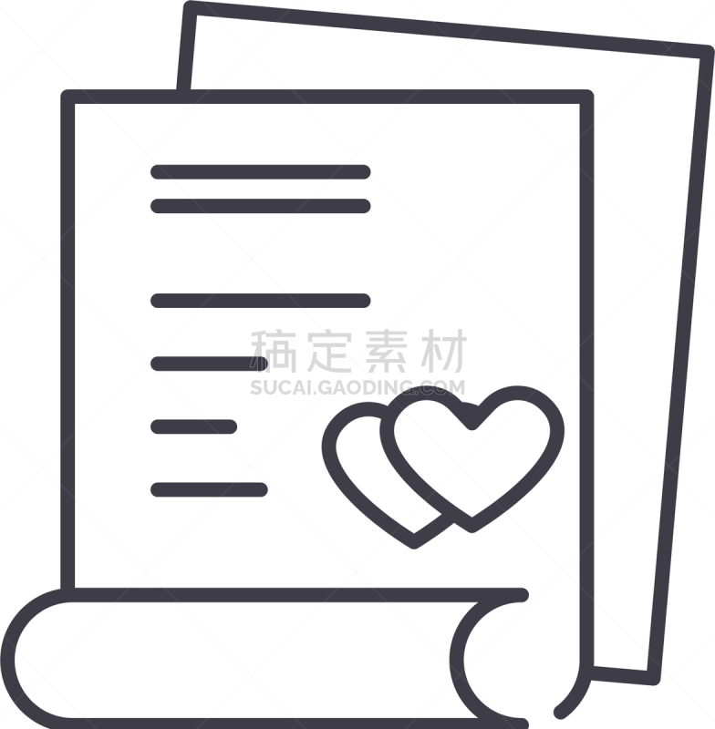 婚礼,概念,线图标,商务,问候,爱,相伴