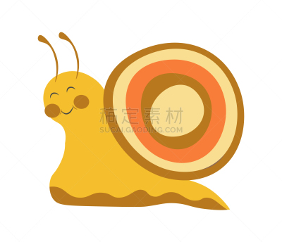 可爱的,长发,色彩鲜艳,贝壳,法式蜗牛,自然,华丽的,野生动物,表现积极,图像