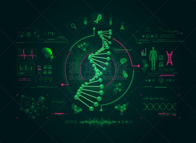 实验室,脱氧核糖核酸,未来,螺线,概念,技术,科学,生物学,生物科技,联系