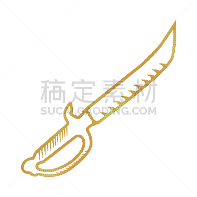 匕首,海盗,分离着色,白色,金属,榴弹发射器,弯刀,剑