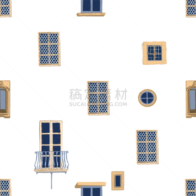 远古的,马耳他,石头,窗户,四方连续纹样,建筑结构,小的,绿色,蓝色,砖