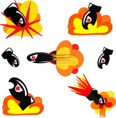 绘画插图,卡通,导弹,矢量,风险,背景分离,球