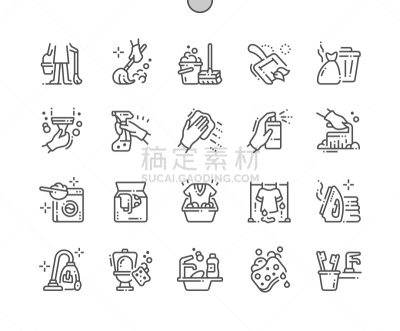 细的,极简构图,计算机图标,蜘蛛网,数字30,像素化,井,线条,清洗