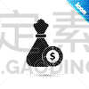 分离着色,钱袋,黑色,图标,商务,百万富翁,市场营销