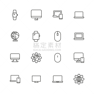 符号,建筑工地,线条,蜘蛛网,计算机,技术,细的,窗户,线图标,绘画插图
