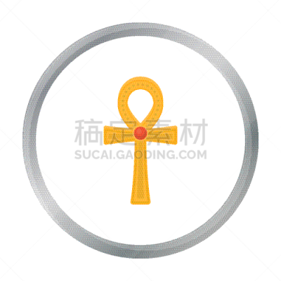 分离着色,白色,T形十字架,日空航空,图像,法老,古董,埃及,装饰