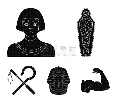 黄金,埃及,平衡折角灯,防护面罩,分离着色,坟墓,木乃伊化的,男人,收集