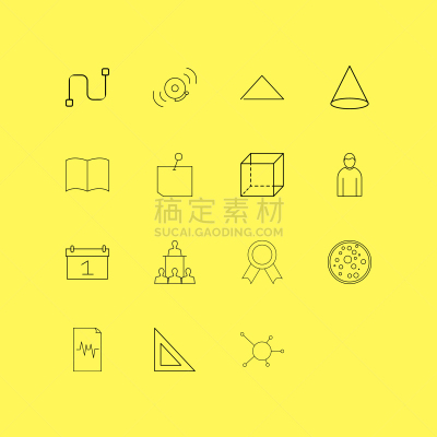 轮廓,直的,计算机图标,图标集,生物学,皮氏培养皿,几何形状,教育,联系,演讲