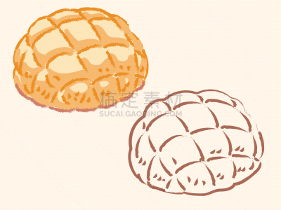 瓜,日本,小甜面包,小圆面包,蛋糕,早餐,面包,食品,图像,小吃