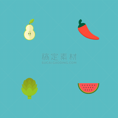维生素,符号,扁平化设计,农业,蔬菜,素食,热,清新,布置,烹调