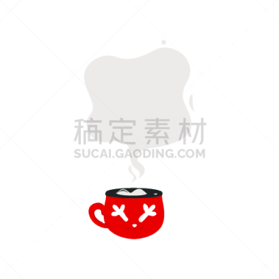 模板,红色,文字,蒸汽,烟,对话气泡框,咖啡杯,热,一个物体,背景分离
