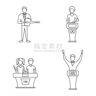 计算机图标,直的,有奖电视大赛主持人,舞台,有序,休闲游戏,运动,背景分离,电视秀,细的