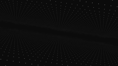 点在空间中的运动。抽象动画。未来虚拟世界的概念