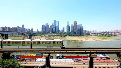 近江高架铁路与现代城市建筑