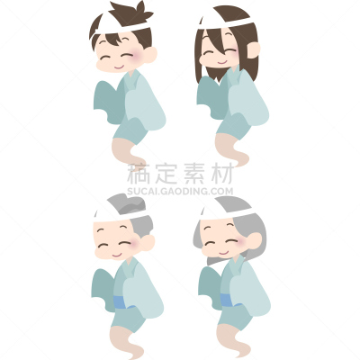 鬼,成年的,矢量,男人,魔鬼列车,图像,方形画幅,绘画插图,日本,女人