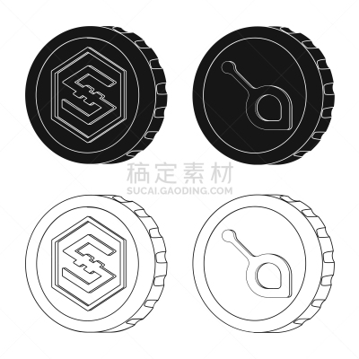 分离着色,标志,一个物体,商务,品牌名称,波纹,部分,收集