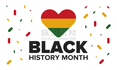 十月,英国,加拿大,二月,背景,绘画插图,非洲人,海报,美国,矢量