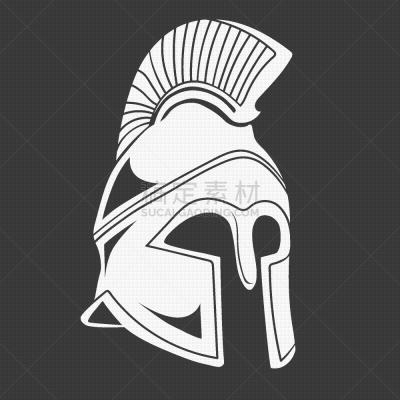 勇士,白色,罗马,盔甲服,金属,矢量,剪影