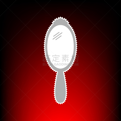 时尚,分离着色,闪亮的,纤维光学,图像,速成食品,小的,移动式,手镜,头发
