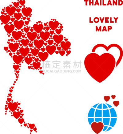 可爱的,泰国,动物心脏,东方人,非都市风光,红色,式样,国内著名景点,构图