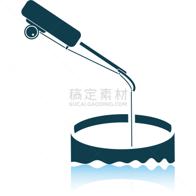 冬天,图标,钓具,可爱的,洞,运动,池塘,杆,品牌名称,钓鱼