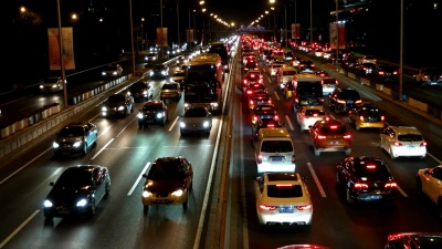 Traffic Jam at rush hour /中国北京
