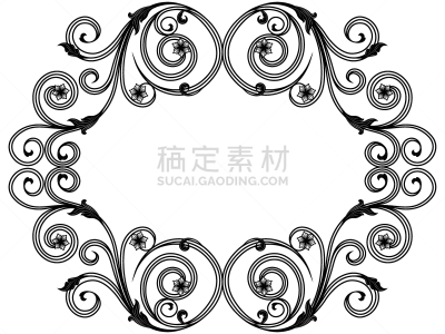 边框,单色调,华丽的,请柬,有叶的,模板,洋葱花,问候,复古,花