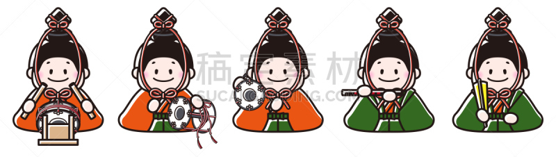 传统节日,女孩,传统,华丽的,和服,事件,仅日本人,古典式,女儿节,口哨