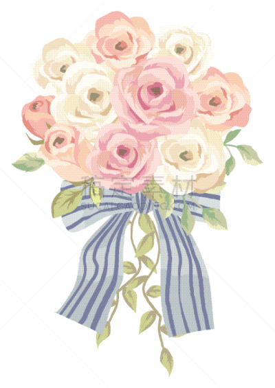 玫瑰,婚礼,绘画插图,花束,自然美,可爱的,华丽的,背景分离,婚姻,浪漫